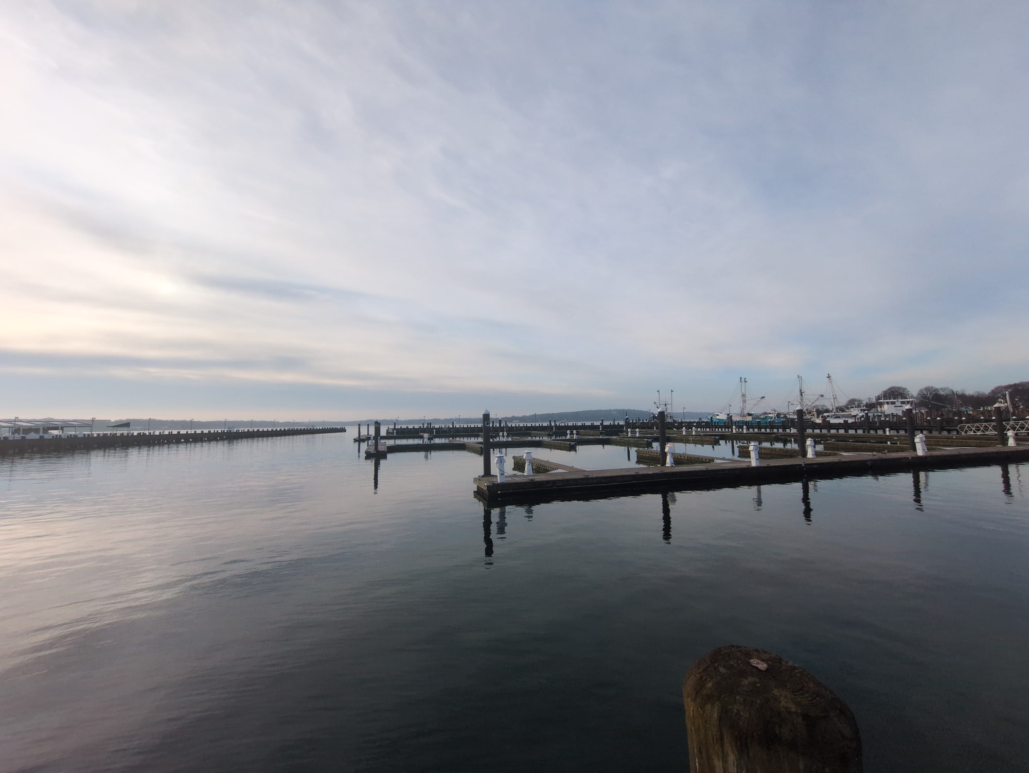 Greenport Harbor and Peconic Bay from Mitchell Park, Long Island